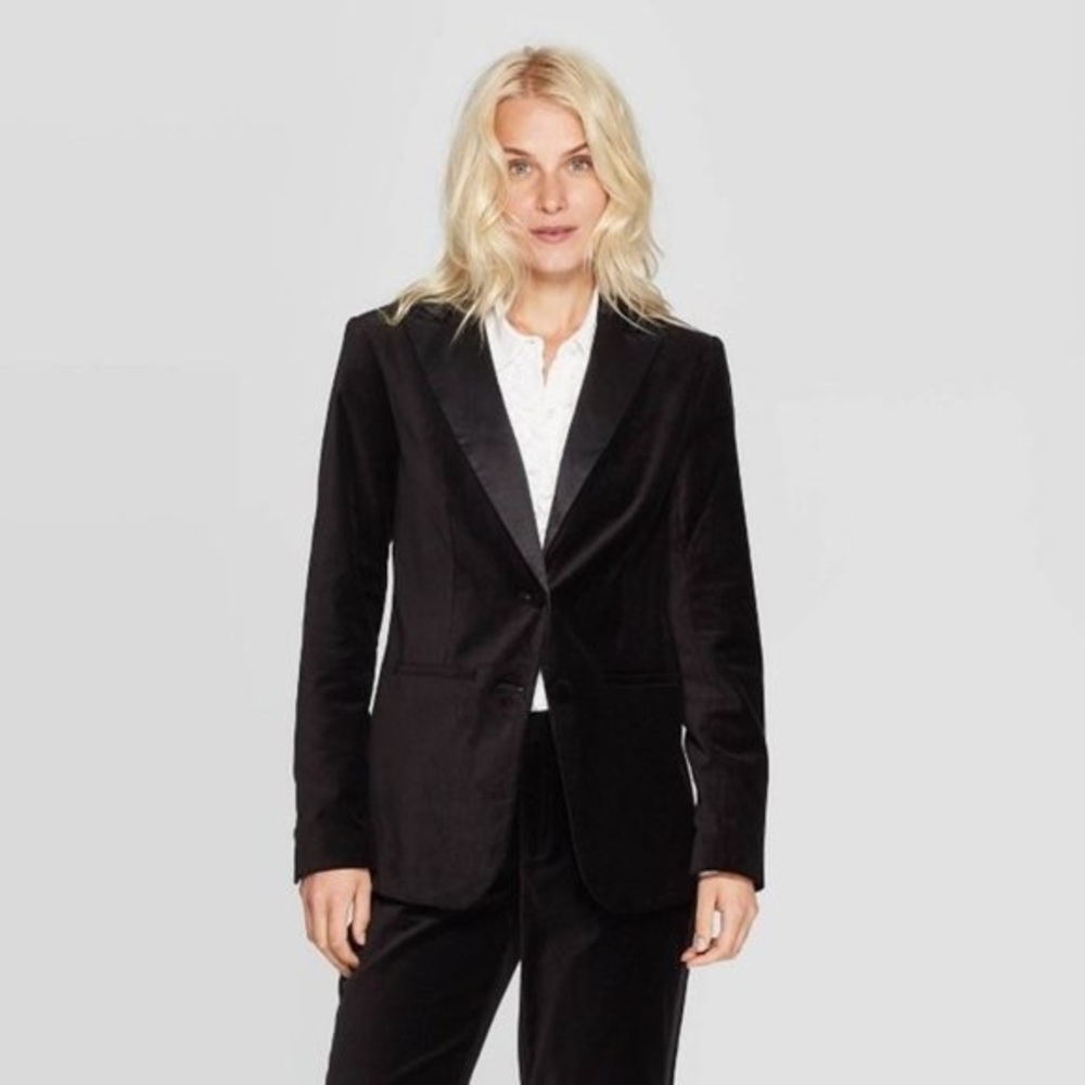 A new day Black tuxedo blazer jacket woman’s 10
